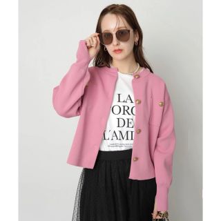MAX&Co. マックス アンド コー ピンク ノーカラージャケット | www