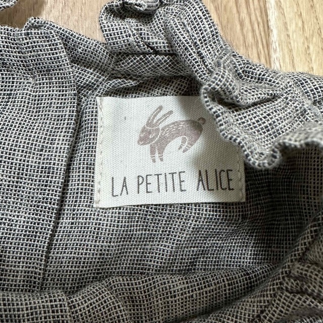 LA PETITE ALICE／リネンラッフルチュニック／2-3y キッズ/ベビー/マタニティのキッズ服女の子用(90cm~)(ブラウス)の商品写真