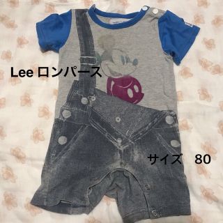 リー(Lee)のLee ミッキーロンパース　サイズ80(ロンパース)