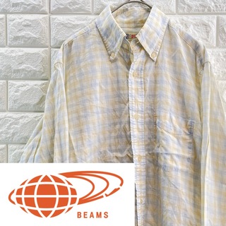 ビームス(BEAMS)の【BEAMS】men's チェックシャツ　Sサイズ(シャツ)