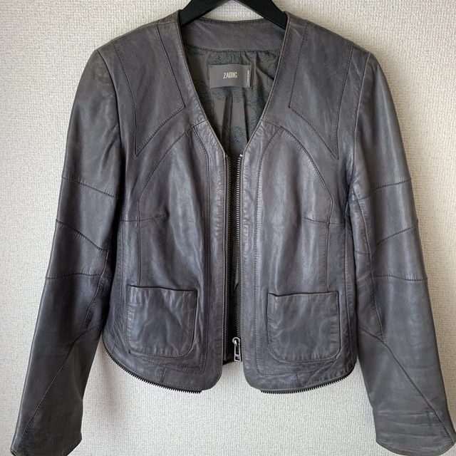 【美品】ZADIG \u0026 VOLTAIRE ノーカラージャケット レディース