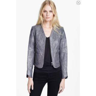 マルタンマルジェラ(Maison Martin Margiela)の定価12万　ZADIG&VOLTAIRE ラムレザージャケット　(ノーカラージャケット)