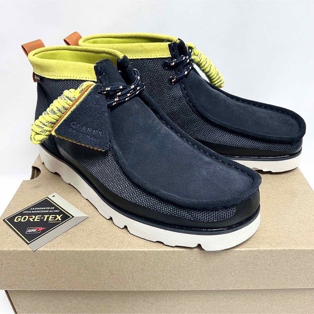 クラークス Wallabee ワラビー 紺 ゴアテックス Clarks GORE