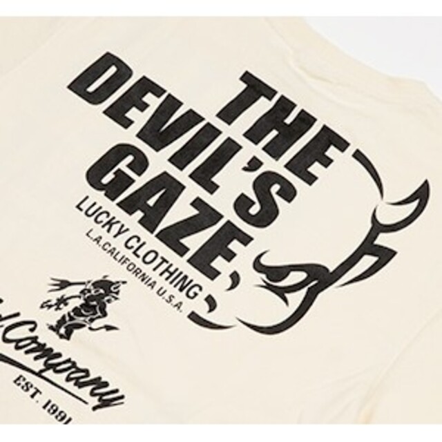TEDMAN(テッドマン)のテッドマン/Tシャツ/ホワイト/TDSS-543/エフ商会/カミナリモータース メンズのトップス(Tシャツ/カットソー(半袖/袖なし))の商品写真