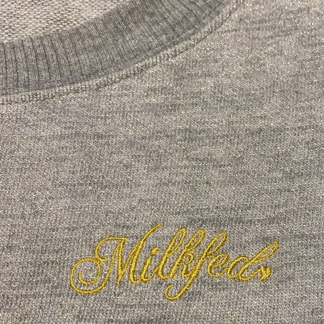 MILKFED.(ミルクフェド)のミルクフェド MILK FED.  ワンピース グレー ラメ  XS レディースのワンピース(ひざ丈ワンピース)の商品写真