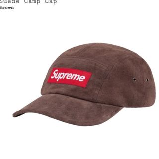 シュプリーム(Supreme)のSuede Camp Cap★COLOR/Brown☆赤箱★BoxLogo(キャップ)