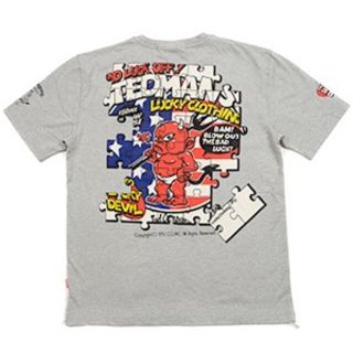 テッドマン(TEDMAN)のテッドマン/Tシャツ/ASH/TDSS-541/エフ商会/カミナリモータース(Tシャツ/カットソー(半袖/袖なし))