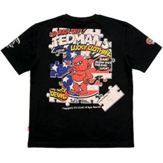 テッドマン(TEDMAN)のテッドマン/Tシャツ/ブラック/TDSS-541/エフ商会/カミナリモータース(Tシャツ/カットソー(半袖/袖なし))