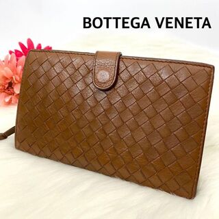 ボッテガヴェネタ(Bottega Veneta)の人気❣️ボッテガヴェネタ 二つ折り財布 イントレチャート ブラウン系(財布)