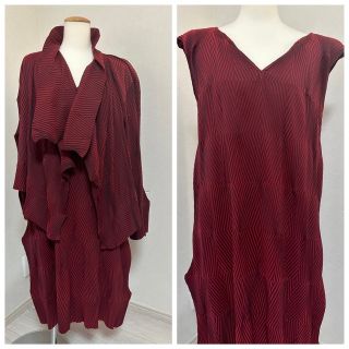 イッセイミヤケ(ISSEY MIYAKE)のイッセイミヤケコレクション　セットアップ美品（1158）(セット/コーデ)