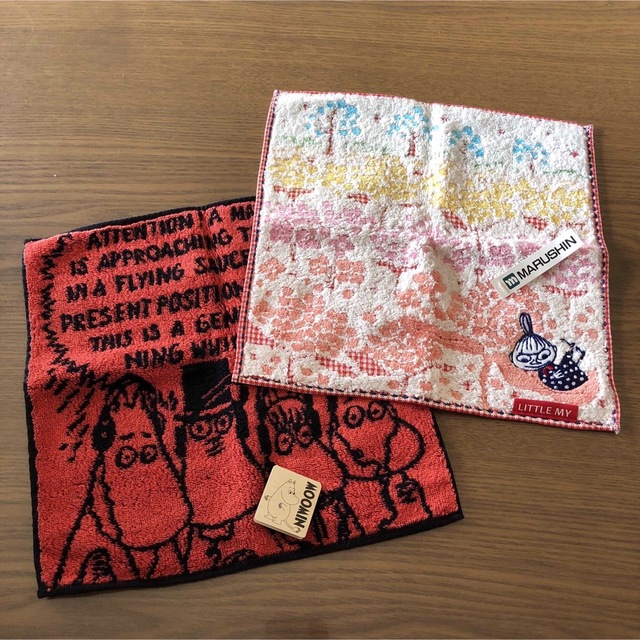 限定特価】【限定特価】ムーミンクリスマスタオルハンカチ2枚 生活雑貨 確認用799ムーミン ガーゼ ハンドタオル 大判タオルハンカチ ブルー ボーダー