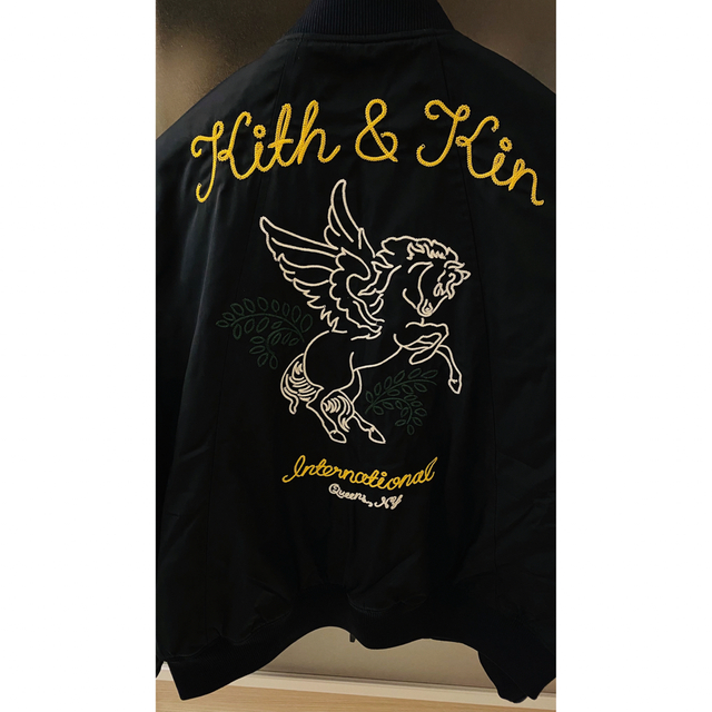 KITH(キス)のKith Dumont Flight Bomber Jacket - Black メンズのジャケット/アウター(フライトジャケット)の商品写真