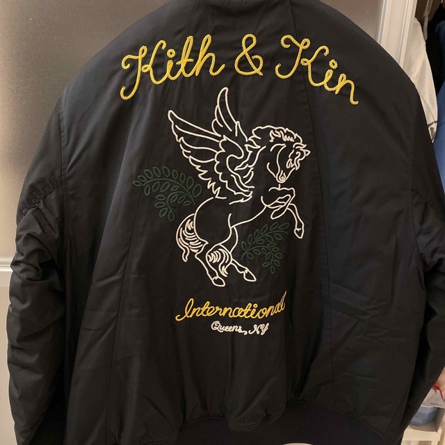 KITH(キス)のKith Dumont Flight Bomber Jacket - Black メンズのジャケット/アウター(フライトジャケット)の商品写真