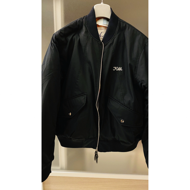 KITH(キス)のKith Dumont Flight Bomber Jacket - Black メンズのジャケット/アウター(フライトジャケット)の商品写真