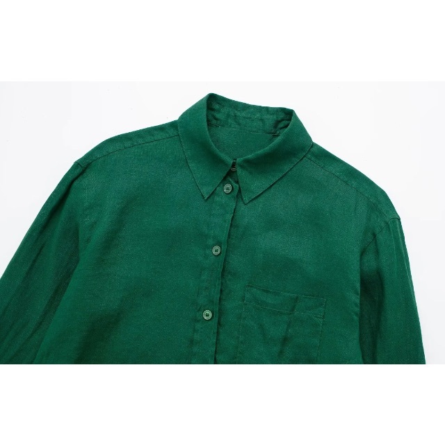 【極美品】ファミリア　コットンシャツ　グリーン　110cm ARCHIVE MARKET】シャツ〈familiar Made with Liberty Fabrics