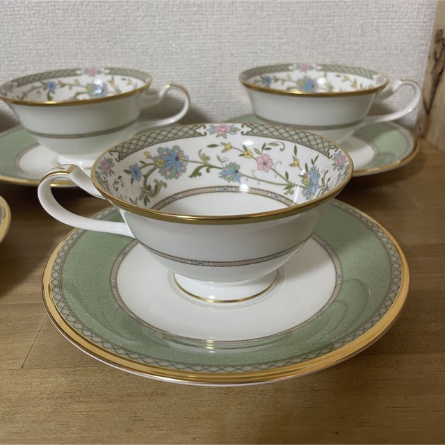 Noritake ノリタケ ヨシノ カップ&ソーサー 5客セット YOSHINO-