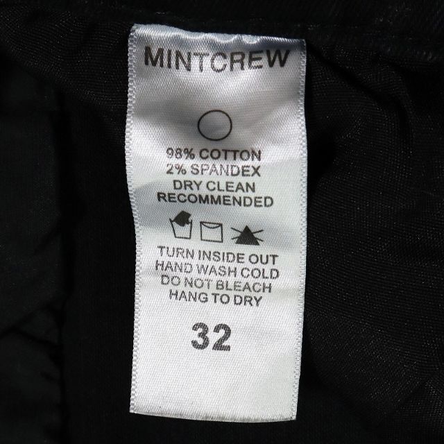 ミントクルー ブラックストレッチジーンズ ダメージ加工デニム ローライズ L相当 メンズのパンツ(デニム/ジーンズ)の商品写真