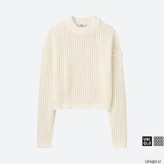 ユニクロ(UNIQLO)の★期間限定価格★UNIQLOU ミドルゲージクルーネックセーター 未使用(ニット/セーター)