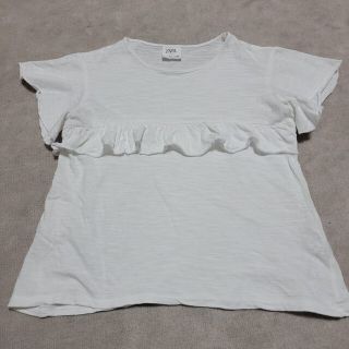 ザラキッズ(ZARA KIDS)の専用ZARAザラ　フレアスリーブシンプルカットソー　128(Tシャツ/カットソー)