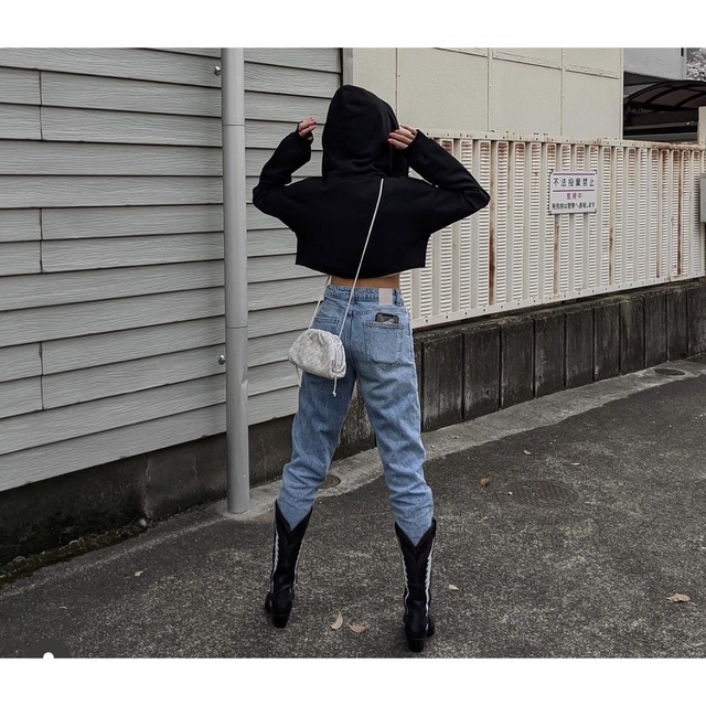 ALEXIA STAM(アリシアスタン)のACLENT Front zip cropped hoodie レディースのトップス(パーカー)の商品写真