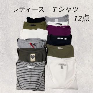 ザラ(ZARA)のUNIQLO・ZARA Tシャツ　トップス　インナー　12点まとめ売り　S〜XL(Tシャツ/カットソー(半袖/袖なし))