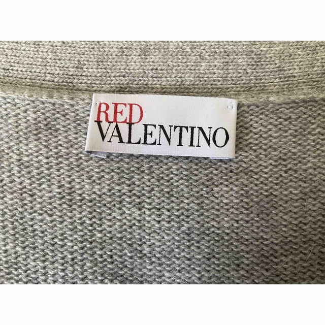 RED VALENTINO(レッドヴァレンティノ)の美品◆RED VALENTINO◆レッドヴァレンティノ◆ロングカーディガングレー レディースのトップス(カーディガン)の商品写真