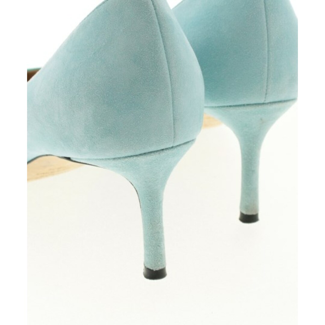 JIMMY CHOO - JIMMY CHOO パンプス 38 1/2(25cm位) 緑系x水色 【古着