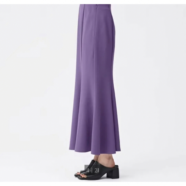 GU(ジーユー)のGU 新品 カットソーマーメイドロングスカート パープル XL レディースのスカート(ロングスカート)の商品写真