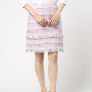 アナイ(ANAYI)の新品　ANAYI  ツイード　スカート　セットアップ　アナイ　ミニスカート(ひざ丈スカート)