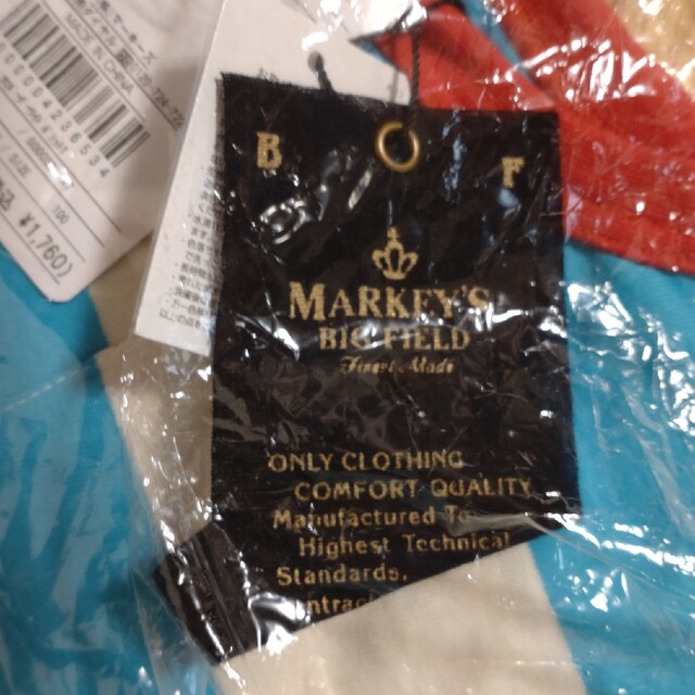 MARKEY'S(マーキーズ)の新品未開封☆　MARKEY’S    Ｔシャツ　ビッグボーダー キッズ/ベビー/マタニティのキッズ服男の子用(90cm~)(Tシャツ/カットソー)の商品写真