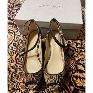 ジミーチュウ(JIMMY CHOO)のジミーチュウ ウェッジパンプス　36  １回着用(ハイヒール/パンプス)