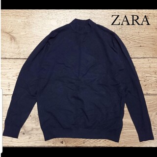 ザラ(ZARA)のZARA ザラ ハイネック ニット セーター シンプル 黒 ブラック S(ニット/セーター)
