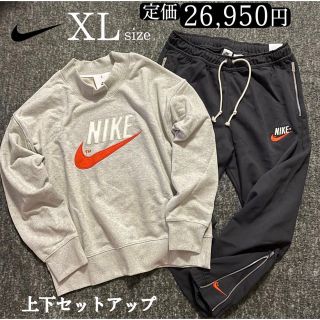 ナイキ ヴィンテージ スウェット スニーカーパンツ 上下セット XL グレー