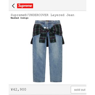 シュプリーム(Supreme)のSupreme / Undercover Layered Jean 32(デニム/ジーンズ)