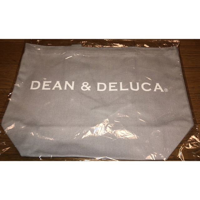 DEAN & DELUCA(ディーンアンドデルーカ)の新品★DEAN&DELUCA ディーンアンドデルーカトートバッグ グレーLサイズ レディースのバッグ(トートバッグ)の商品写真