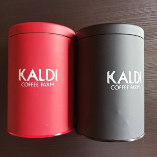 カルディ(KALDI)のセール価格 2個セット KALDI コーヒー キャニスター缶(収納/キッチン雑貨)