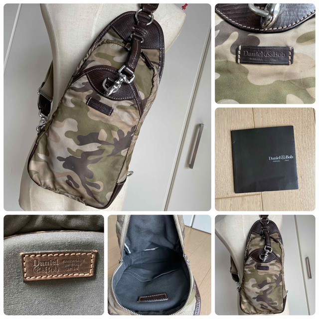 Daniel & Bob(ダニエルアンドボブ)のダニエル＆ボブPIPPO MIMETEK CAMO 中古ボディバッグカモ柄 メンズのバッグ(ボディーバッグ)の商品写真