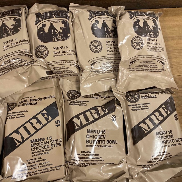 米軍　2024年　MRE Cレーション　21個セット　送料無料