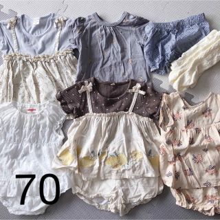 女の子 半袖 夏服 まとめ売り 70サイズ(Ｔシャツ)