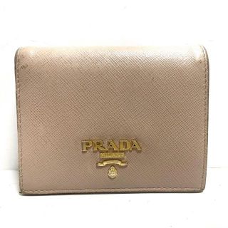 プラダ(PRADA)のプラダ 2つ折り財布 - 1MV204 ベージュ(財布)