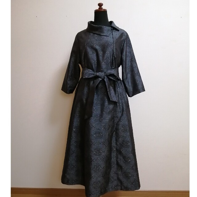 SOLD 着物リメイク ワンピース 大島紬 SOLD 着物リメイク ワンピース 大島紬