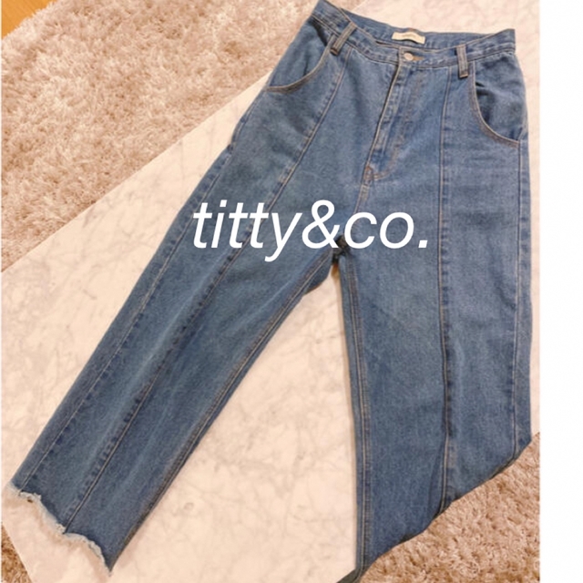 titty&co(ティティアンドコー)のtitty&co.デニムパンツ レディースのパンツ(デニム/ジーンズ)の商品写真