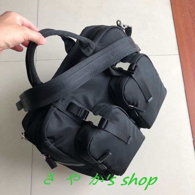 美品 PRADA プラダ Re Nylon xサフィアーノレザー トートバッグ | www