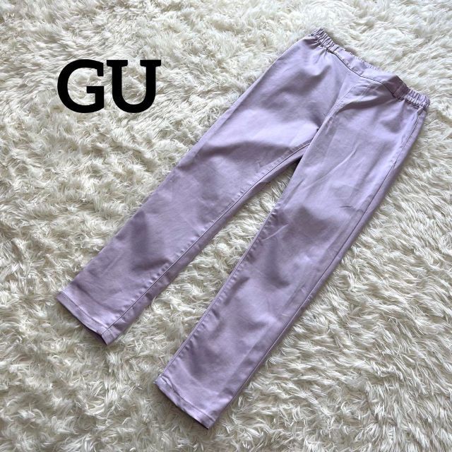 GU(ジーユー)のGU ジーユー　パンツ　スキニー　パープル　紫　L レディースのパンツ(デニム/ジーンズ)の商品写真