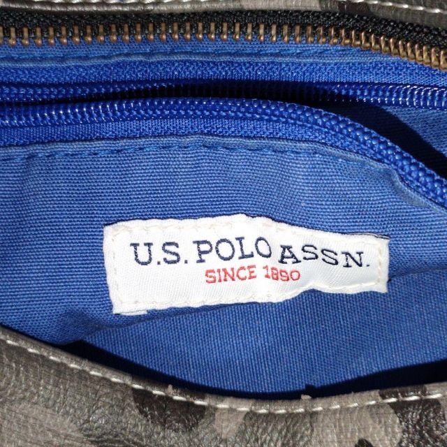 新品　U.S.  POLO ASSN. デニムセカンドバッグ　メンズ　レディースDENIM×NAVY