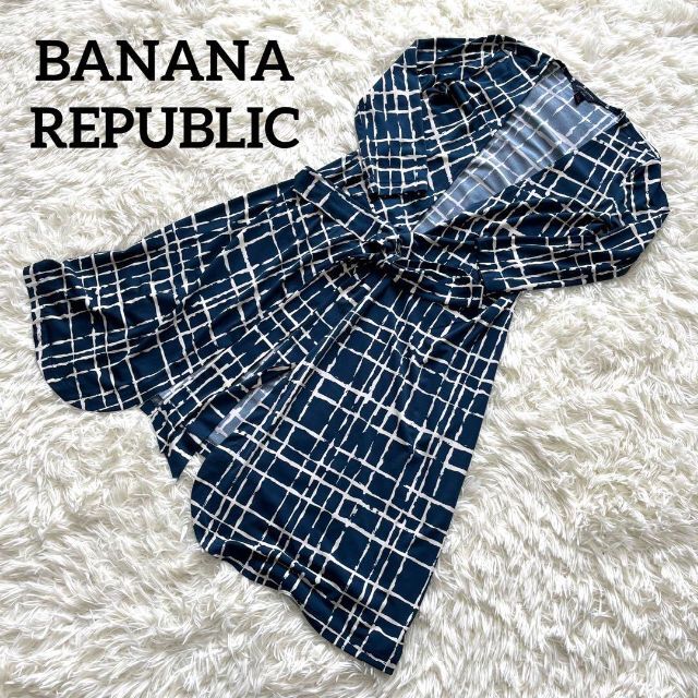 Banana Republic(バナナリパブリック)のBANANA REPUBLIC バナナリパブリック カーディガン　ロング レディースのワンピース(ひざ丈ワンピース)の商品写真