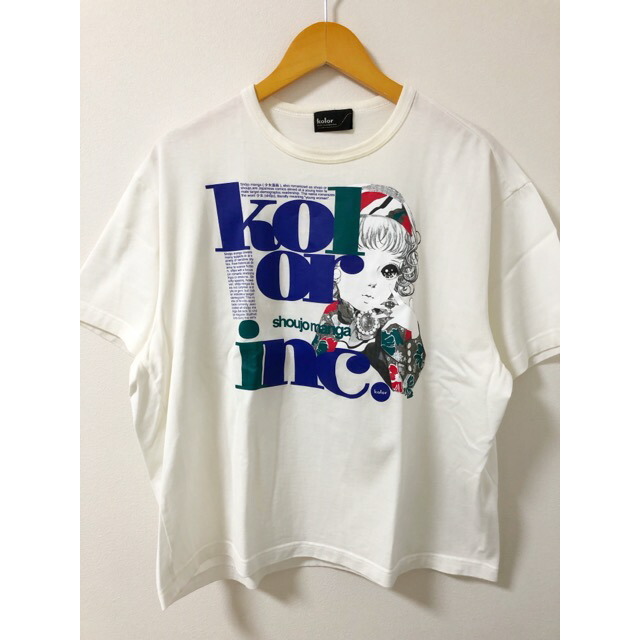 超希少デザイン】カラー☆アシンメトリーデザイン天竺Tシャツ 首元
