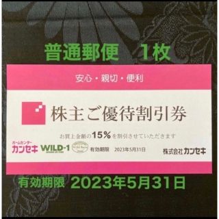 スノーピーク(Snow Peak)のカンセキ優待割引券  有効期限2023/05/31    1枚(その他)