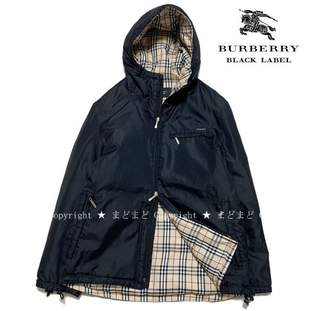 BURBERRY BLACK LABEL - バーバリーブラックレーベル ロゴタグ付き