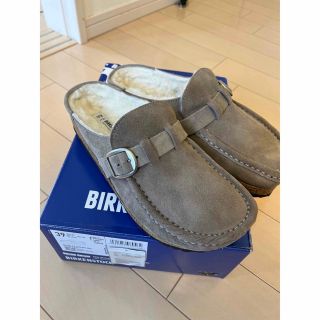 ビルケンシュトック(BIRKENSTOCK)のBirkenstock Buckley Shearing グレー(スリッポン/モカシン)